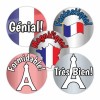 French praise metallic variety sticker
