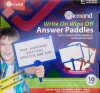 Write on wipe off answer paddles
