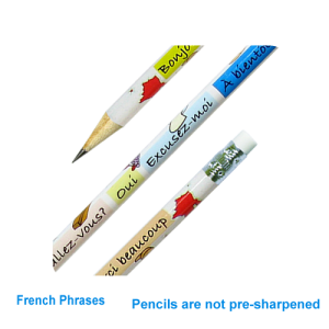 Reward pencil French phrases - expressions françaises