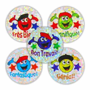 French sparkling variety sticker sheet