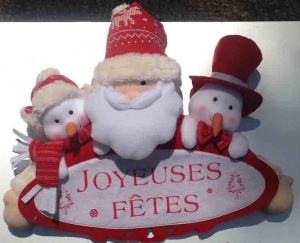 Joyeuses ftes door hanger