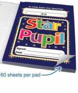 Star pupil praise notepad