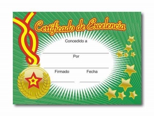 Certificado de Excelencia