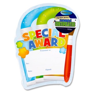 Student award certificate