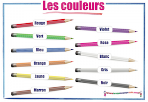French Colours - Les couleurs