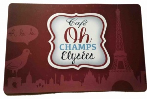 Cafe  la Franaise Paris plastic poster/ table mat