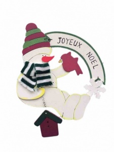 Joyeux Nol snowman