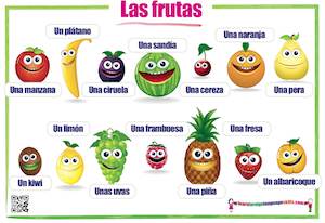 Learn Foreign Language Skills Spanish fruits Las frutas