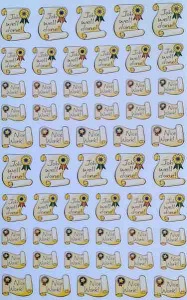 Job well done reward sticker