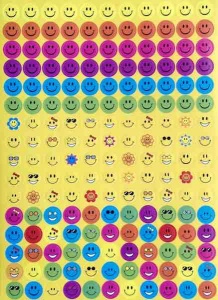 Smiley face  sticker