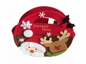 Joyeuses Ftes felt bag