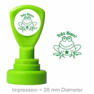 Trs Bien Green Frog Stamper