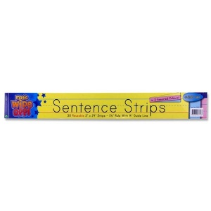 Dry wipe sentence strips