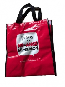 Je suis mi-ange mi-dmon lunch/cooler bag