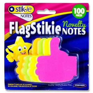 100 Novelty Flag Stikie Notes - Thumbs Up